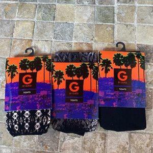 Bundle of 3 tights g by guess